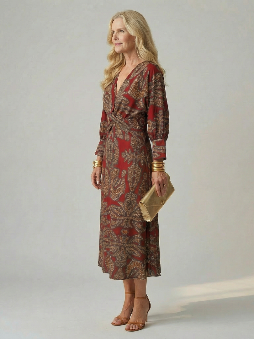 The Nadia Twist-Front Dress