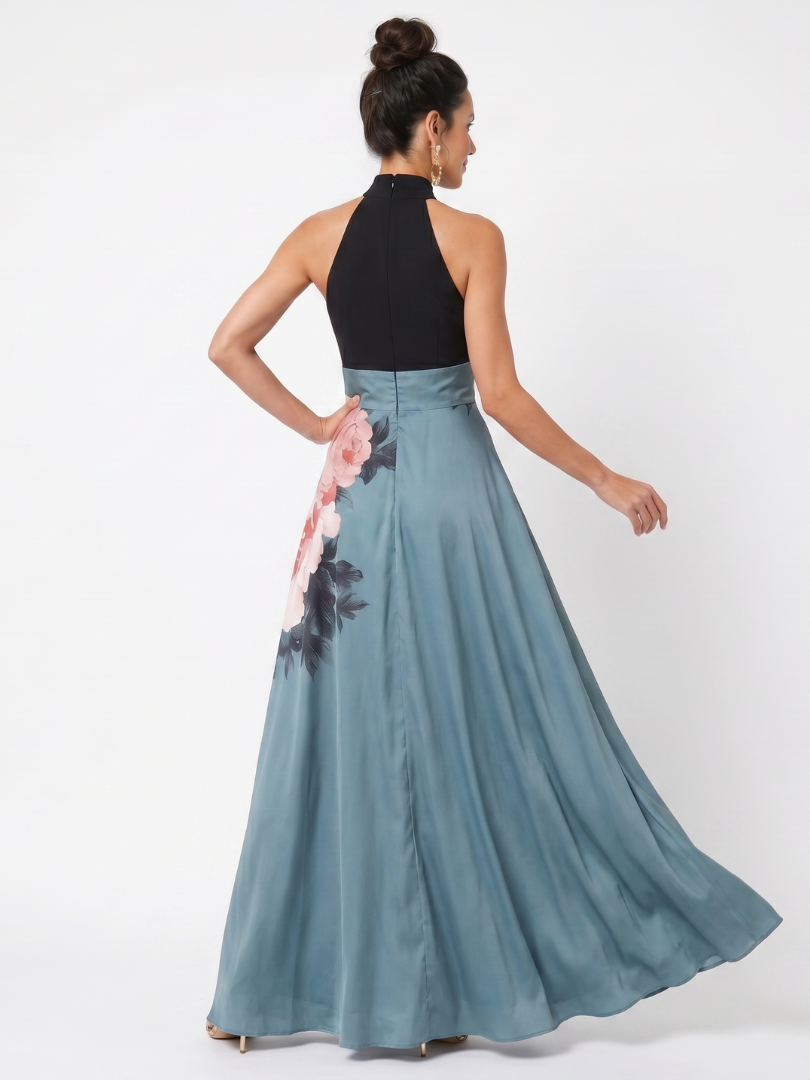 The Isolde Halter Maxi Dress