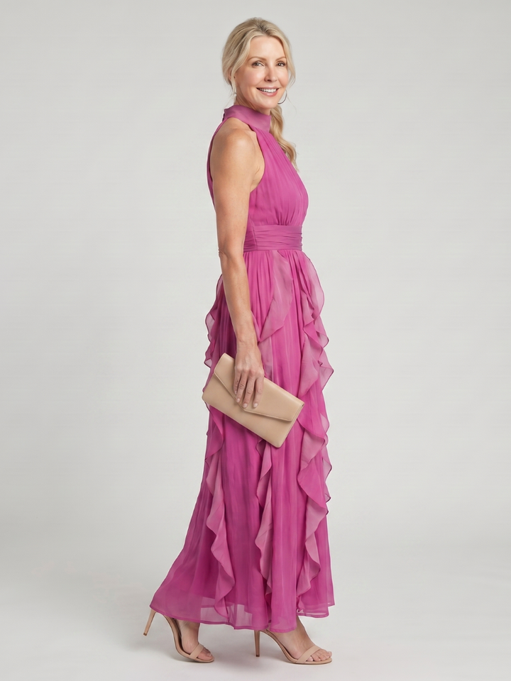 The Lysandra Ruffle Maxi Dress