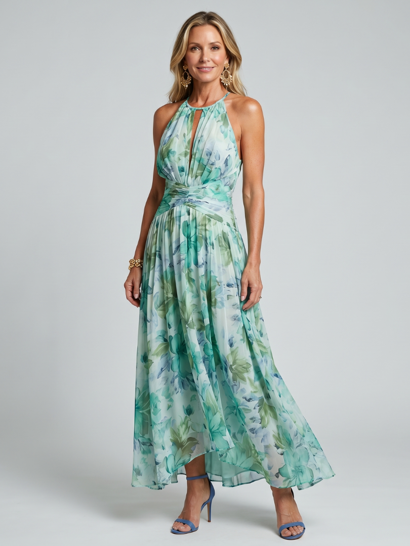 The Liora Halter Maxi Dress