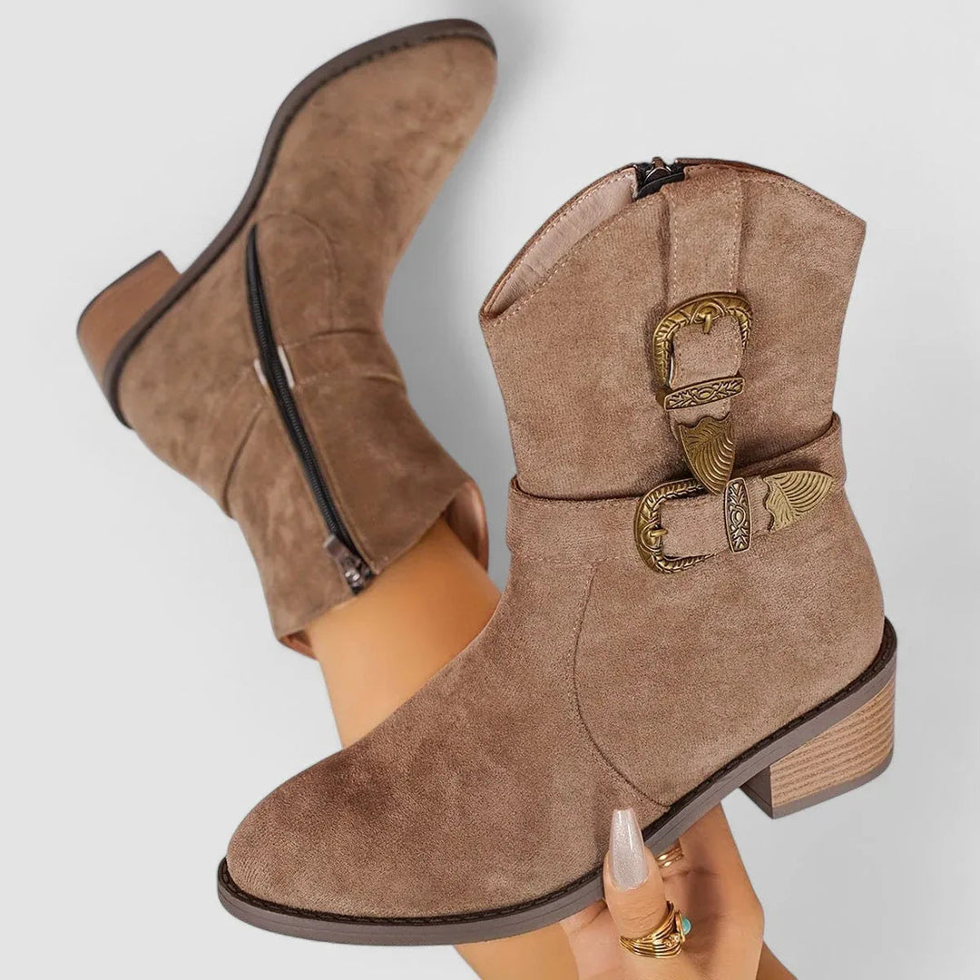The Cleo Buckle Boot