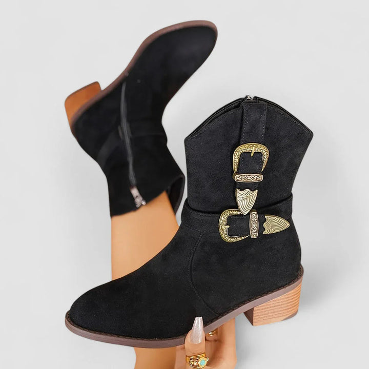 The Cleo Buckle Boot