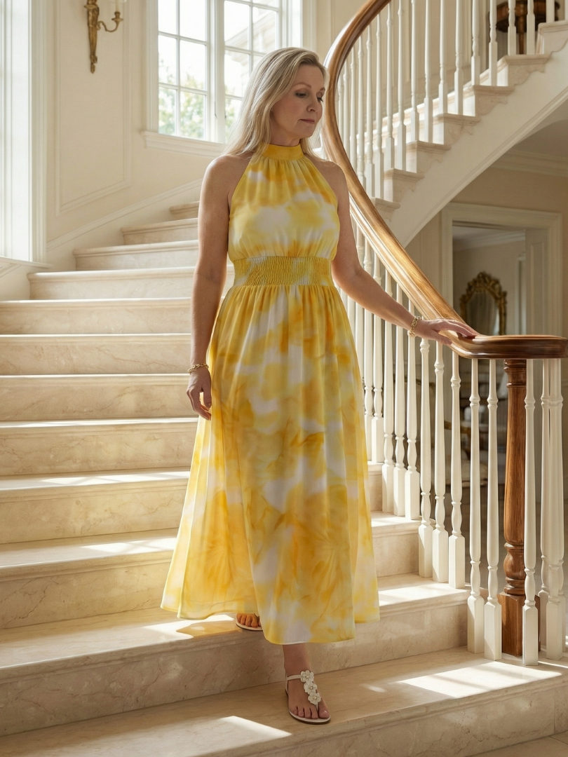 The Bronte Halter Maxi Dress