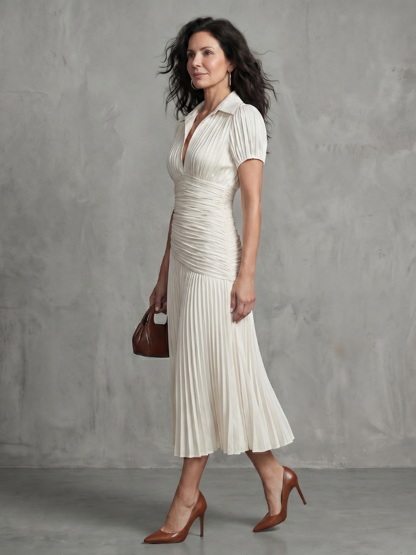 The Imogen Collared Midi Dress