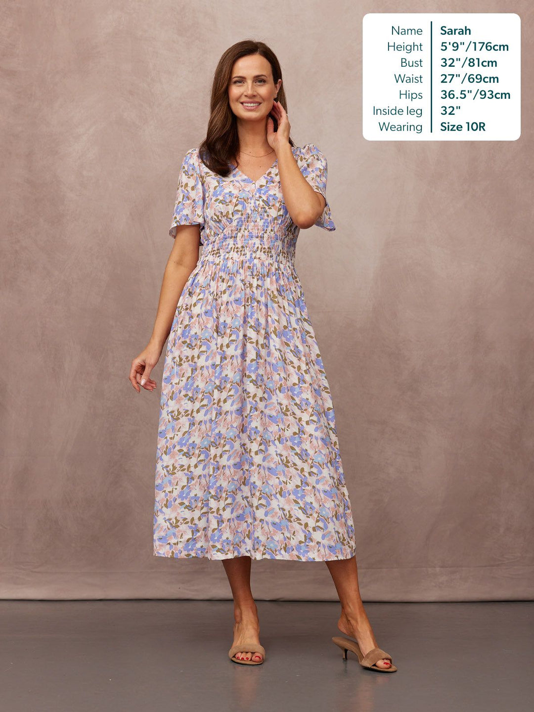 Maddie Short Sleeve Dress - Floral Print